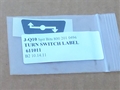 9) TURN SWITCH LABEL MK4/1500