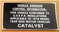 EMISSION LABEL CATALYST 1979 1500