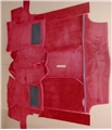 49) DEEP PILE DELUXE CARPET SET RED  MK1-MK3 SPIT