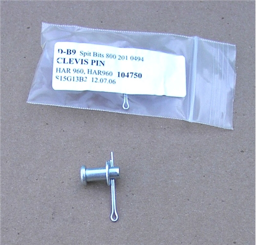 5) CLEVIS PIN, WASHER &amp; SPLIT PIN  MK1-MK3 SPIT (2req)