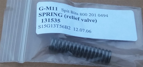 68) SPRING (relief valve)  MK1-MK3 SPIT