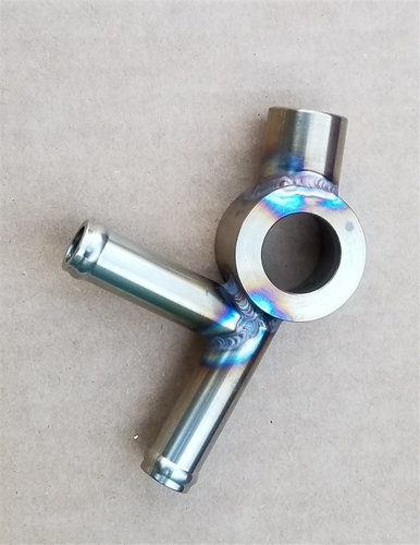 1a) BANJO / HEATER VALVE FITTING (stainless steel)  GT6