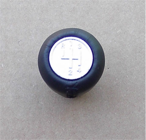 6a) LEATHER GEAR SHIFT KNOB  WITH SHIFT PATTERN MK1-MK3 SPIT