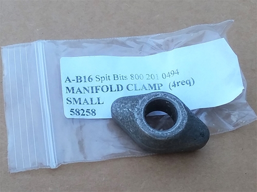 2) MANIFOLD CLAMP MK1 &amp; MK2 SPIT  (4req)