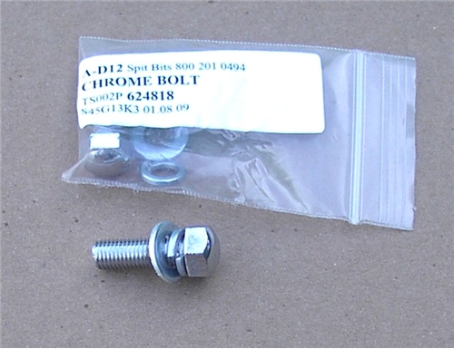 55) CHROME BOLT WITH  WASHERS GT6 (4req)