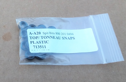 4) PLASTIC TOP &amp; TONNEAU SNAPS MK1-MK3 SPIT