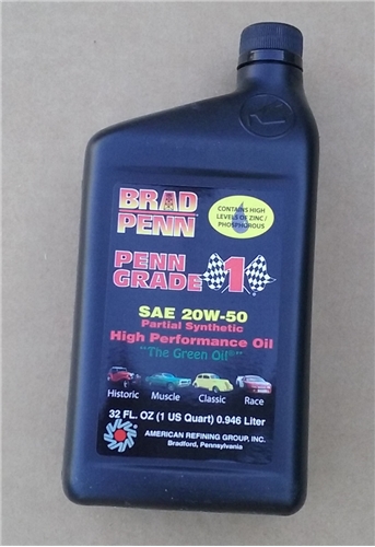 Brad Penn 20W50 Oil  1 Quart