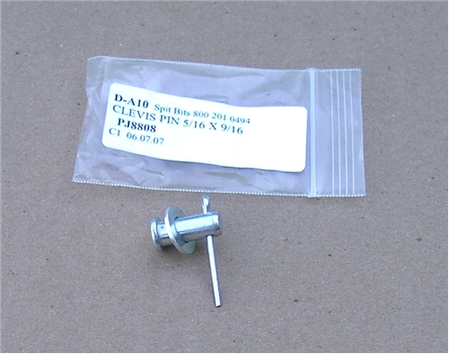 6) CLEVIS PIN, WASHER &amp; SPLIT PIN GT6 (2req)