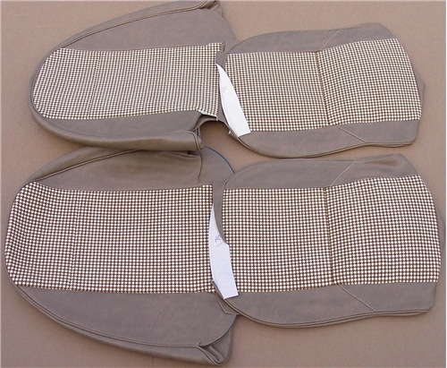 13m) BEIGE HOUNDSTOOTH SEAT COVER KIT 1500 1977-1980
