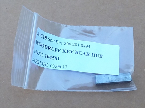 29) WOODRUFF KEY MK1 &amp; MK3 GT6 from KF20,001 (2req)