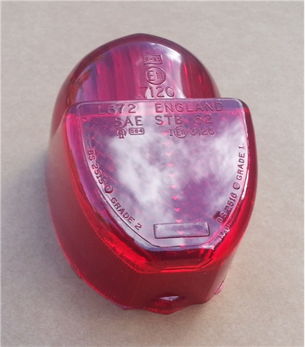 34a) REAR STOP / TAIL LIGHT LENS MK1 &amp; MK2 GT6 (2req)    (2req)